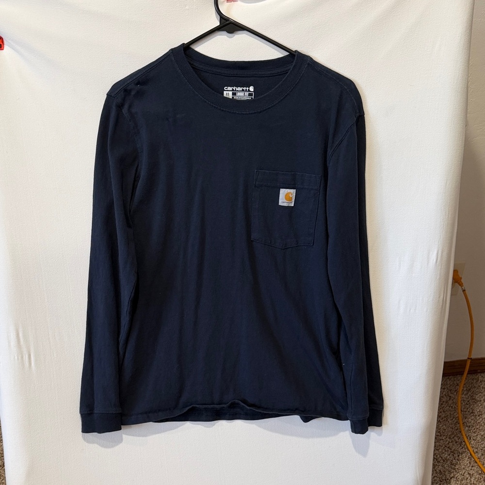 Carhartt Dark Blue Long Sleeve Tee